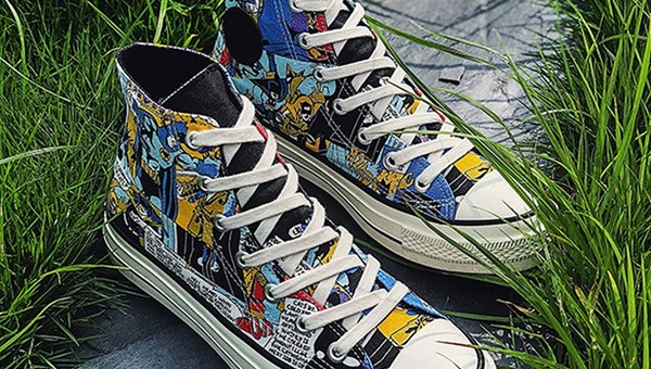 Great Honor comic high top canvas all sneaker shoes for Men Size 44